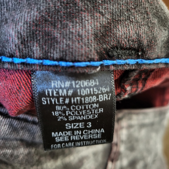 LOVEsick black skinny acid wash jeans juniors 3 #1611 - Picture 5 of 6